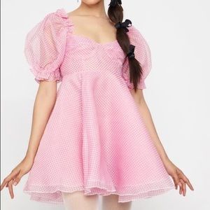 Selkie Ice Cream Gingham Parliament Dress size small